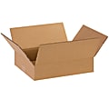 Partners Brand Flat Corrugated Boxes, 14" x 11" x 3", Kraft, Pack Of 25