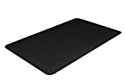 Crown Industrial Deck Plate Antifatigue Mat, 24" x 36", Black