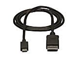 StarTech.com 3ft/1m USB C to DisplayPort 1.2 Cable 4K 60Hz, USB-C to DisplayPort Adapter Cable HBR2, USB Typ - CDP2DPMM1MB 1 thumbnail image