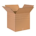Partners Brand Multi-Depth Corrugated Cartons, 17" x 17" x 17", Kraft, Pack Of 25