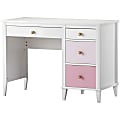 Ameriwood™ Home Monarch Hill Poppy 42"W Kids Computer Desk, White/Pink 1 thumbnail image