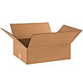 Partners Brand Flat Corrugated Boxes, 18" x 14" x 6", Kraft, Pack Of 25