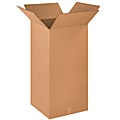 Partners Brand Tall Corrugated Boxes, 18" x 18" x 36", Kraft, Pack Of 10
