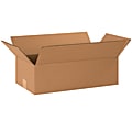 Partners Brand Long Corrugated Boxes, 20" x 10" x 6", Kraft, Pack Of 25