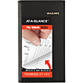 2025 AT-A-GLANCE® Refillable Weekly Appointment Book Planner, 3-1/4" x 6-1/4", Black, January To December, 7000805