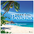 TF Publishing Scenic Monthly Wall Calendar, 12" x 12", Beaches, January To December 2023