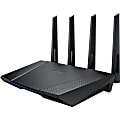 Asus RT-AC87U IEEE 802.11ac Ethernet Wireless Router - 2.40 GHz ISM Band - 5 GHz UNII Band - 4 x Antenna(4 x External) - 291.75 MB/s Wireless Speed - 4 x Network Port - 1 x Broadband Port - USB - Gigabit Ethernet - VPN Supported - Wall Mountable 1 thumbnail image