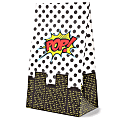 Party Treat Bags - 36-Pack Gift Bags, Super-Hero Party Supplies, Paper Favor Bags, Recyclable Goodie Bags For Kids, Comic Themed Design, 5.2 X 8.7 X 3.3 Inches
