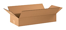 Partners Brand Corrugated Cartons, 22" x 10" x 4", Kraft, Pack Of 25