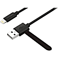 Macally Sync/Charge Lightning/USB Data Transfer Cable - 6 ft Lightning/USB Data Transfer Cable for iPad, iPod, iPhone - First End: Lightning - Second End: USB 2.0 1 thumbnail image