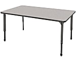 Marco Group™ Apex™ Series Rectangle Adjustable Table, 30"H 60"W x 30"D, Gray Nebula/Gray
