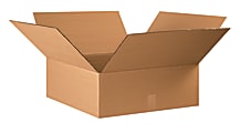 Partners Brand Flat Corrugated Boxes, 22" x 22" x 8", Kraft, Pack Of 15