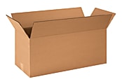 Partners Brand Long Corrugated Boxes, 24" x 10" x 10", Kraft, Pack Of 25