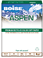 Boise® ASPEN® 100 Multi-Use Paper, Letter Size (8 1/2" x 11"), 28 Lb, 100% Recycled, FSC® Certified, Ream Of 500 Sheets