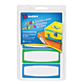 Avery® Permanent Waterproof Labels For Kid's Gear, 41431, 3 1/2" x 1 1/4", Assorted, Pack Of 20 1 thumbnail image