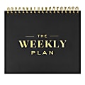 Eccolo Weekly Planner, 10” x 7-1/2”, Black/Gold 1 thumbnail image