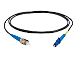 C2G 3m LC-ST 9/125 Simplex Single Mode OS2 Fiber Cable TAA - Black - 10ft - Patch cable - LC single-mode (M) to ST single-mode (M) - 3 m - fiber optic - simplex - 9 / 125 micron - OS2 - black