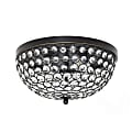 Lalia Home Crystal Glam 2-Light Ceiling Flush-Mount Light, Restoration Bronze/Crystal 1 thumbnail image