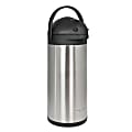 MegaChef Stainless Steel Vacuum Body Pump Cap Air Pot, 5L, Silver