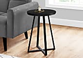 Monarch Specialties Mia Accent Table, 21-3/4”H x 15-3/4”W x 15-3/4”D, Black