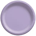 Amscan Round Paper Plates, Lavender, 6-3/4”, 50 Plates Per Pack, Case Of 4 Packs 1 thumbnail image