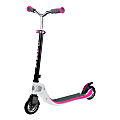 Globber Flow Foldable 125 Scooter, 32-1/4"H x 17-5/16"W x 38-3/16"D, Pink/White