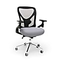 OFM Stratus High-Back Chair, Gray/Black/Chrome