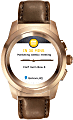 MyKronoz ZeTime Premium Hybrid Smartwatch, Petite, Brushed Pink Gold/Brown Vintage Leather, KRZT1PP-BPG-BWLEA 1 thumbnail image