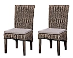 Coast to Coast Sea Grass Dining Chairs, Neutral, Set Of 2 Chairs