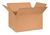 Partners Brand Corrugated Boxes, 26" x 18" x 14", Kraft, Pack Of 10