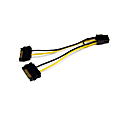 StarTech.com 6in SATA Power to 6 Pin PCI Express Video Card Power Cable Adapter 1 thumbnail image