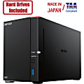 Buffalo LinkStation SoHo 720DB 4TB Hard Drives Included 2x 2TB 2