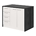 South Shore Myro 48"W Kitchen Island, Gray Oak/White 1 thumbnail image