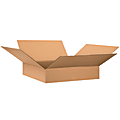 Partners Brand Flat Corrugated Boxes, 28" x 28" x 6", Kraft, Pack Of 10