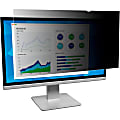 3M Privacy Filter Black, Matte - For 21.5" Widescreen LCD Monitor - 16:9 - Scratch Resistant, Fingerprint Resistant, Dust Resistant - Anti-glare