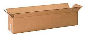 Partners Brand Long Corrugated Boxes, 30" x 6" x 6", Kraft, Pack Of 25