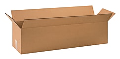 Partners Brand  Long Corrugated Boxes, 32" x 8" x 8", Kraft, Pack Of 25