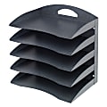Office Depot® Brand 5-Tier Horizontal Desk Organizer, Letter Size, Granite 1 thumbnail image