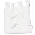 Dormify Madison Plush Tassel Throw Blanket, White