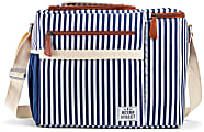 Fit & Fresh Lunch Bag, 12-1/4”H x 8”W x 15-1/4”D, Blue/White Stripe