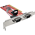 Tripp Lite 2-Port DB9 RS232 PCI Serial Adapter Card Full Profile 16550 UART - Full-height Plug-in Card - PCI - PC, Linux - 2 x Number of Serial Ports External 1 thumbnail image