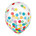 Amscan 12" Confetti Balloons, Multicolor, 6 Balloons Per Pack, Set Of 4 Packs 1 thumbnail image