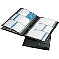 Rolodex® Vinyl Business Card Book, 192 Card Capacity, Black