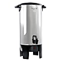 MegaChef 50-Cup Stainless Steel Urn-Style Coffee Maker, Silver