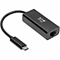 Tripp Lite USB C to Gigabit Ethernet Adapter USB Type C to Gbe 10/100/1000 - Network adapter - USB-C 3.1 - Gigabit Ethernet - black 1 thumbnail image