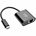 Eaton Tripp Lite Series USB-C to Gigabit Network Adapter with 60W USB-C PD Charging  3, Black - USB 3.1 Type C - 1 Port Twisted Pair - U436-06N-GB-C 1 thumbnail image
