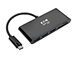 Eaton Tripp Lite Series 3-Port USB-C Hub with Card Reader, USB 3.x (5Gbps) Hub Ports and Card Reader Ports, Black - U460-003-3AMB 1 thumbnail image