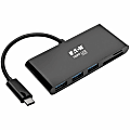 Eaton Tripp Lite Series 3-Port USB-C Hub with Card Reader, USB 3.x (5Gbps) Hub Ports and Card Reader Ports, Black - U460-003-3AMB 1 thumbnail image
