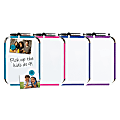 FORAY™ Magnetic Dry-Erase Whiteboard, 8 1/2" x 11", Assorted Whiteboard Colors (No Color Choice), Aluminum Frame With Silver Finish