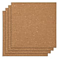 Office Depot® Brand Cork Wall Tiles, 12" x 12", Pack Of 4 Tiles 1 thumbnail image